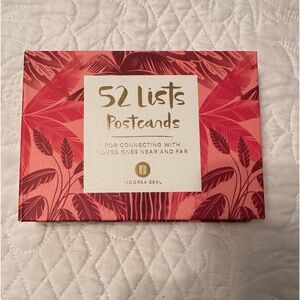 52 List Postcards